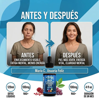 NAD+Resveratrol – Recupera tu energía y deja atrás el cansancio constante