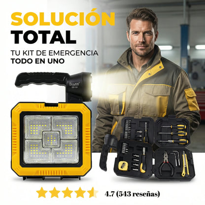 Kit 16 Piezas — Luz y Herramientas Cuando Más Las Necesitás