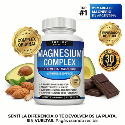 Magnesio Complex 8 en 1 💊 PAGA 2 LLEVA 3 — $29.900 cada frasco