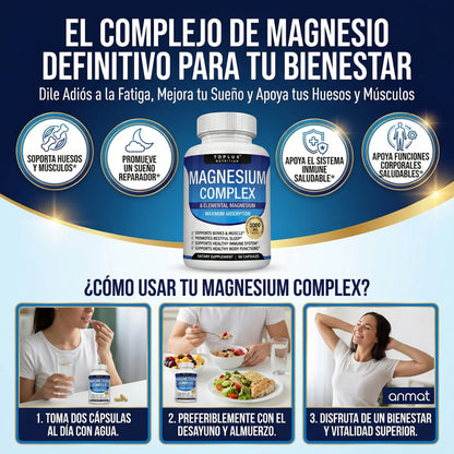 Magnesio Complex 8 en 1 💊 PAGA 2 LLEVA 3 — $29.900 cada frasco
