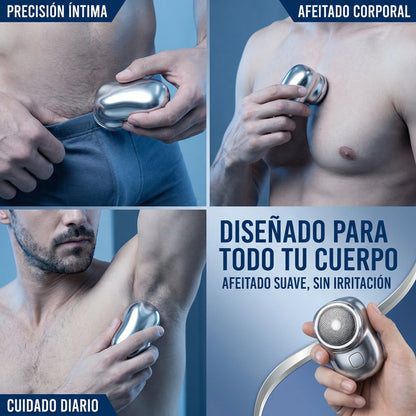 Resistente al agua, con cargador USB, adecuado para el área del ingle, pecho, espalda, brazos, piernas, axilas, cabeza y cara
