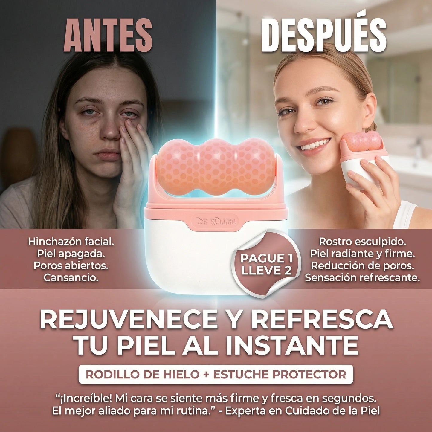 Crioterapia facial y corporal: desinflama en segundos PAGA 1 LLEVA 2